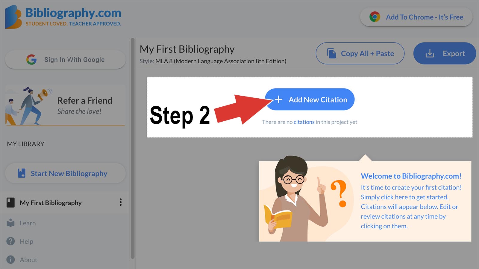 bibliography.com how to make citation