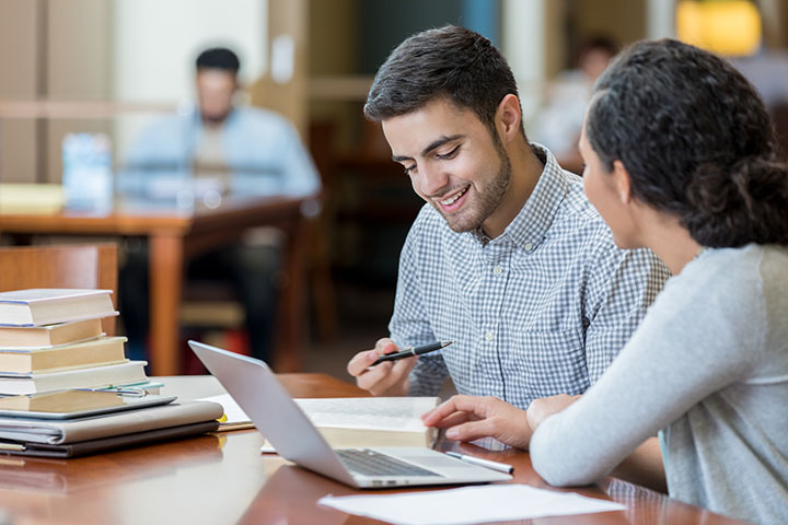 Students making Bibliography and Works Cited and References