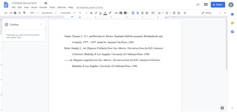do the indent for citations on mac
