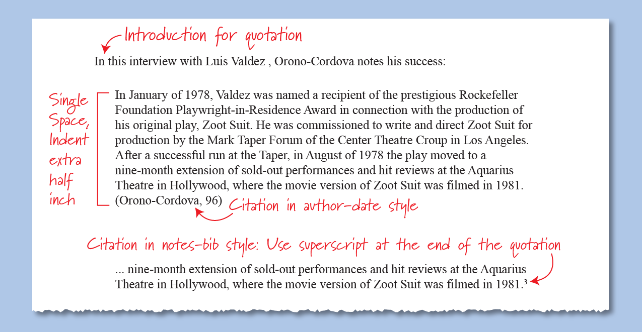 how to insert a citation after a quote