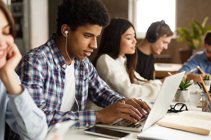 Students making Chicago citations for television shows