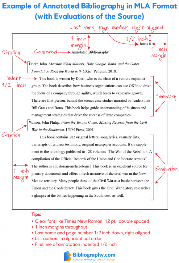 how to write an annotation for a book